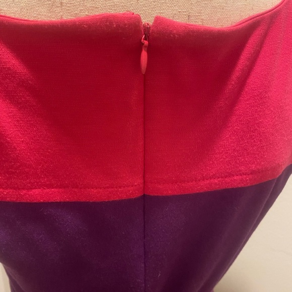 Elle Womens Purple Red Pink Color Block Sleeveless Midi Dress size 8 - Picture 10 of 12